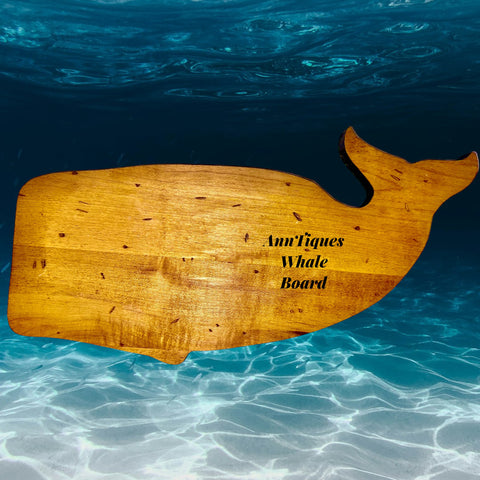 Whale shaped food board