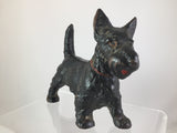 Cast iron Scotty Dog with Red Collar   SOLD