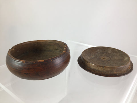 Wooden Hand-Turned Snuff Box c. 1800
