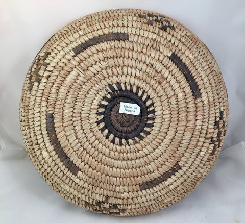 Uganda Vintage Basket Bukedo and Raffia Soft Earth Tones