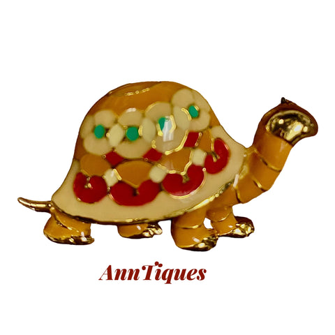 Jewelry, Vintage C1960 Turtle Pendant & Brooch Pin