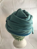 Hat Turquoise Velvet Turban