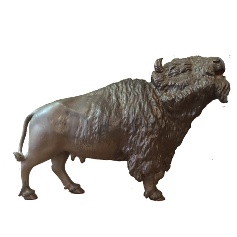 Bronze Female Buffalo Figure  SOLD