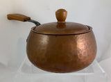Vintage Swiss Fondue Pot Hand Hammered