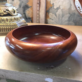 Large Wood Bowl with 12 matching Smaller Bowls SOLD