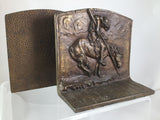 Bronze End of the Trail Bookends set of 2