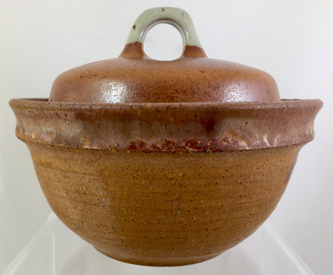 Merritt Island Pottery Bowl with Lid by Master Potter Melvin Casper 1916-2002