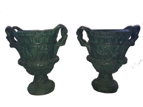 Pair of Bronze Urns - SOLD