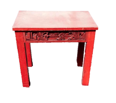 Chinese Hand Carved Side Table-SOLD