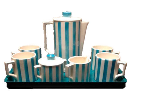 Mid-Century Modern Coffee Set with Tray-SOLD